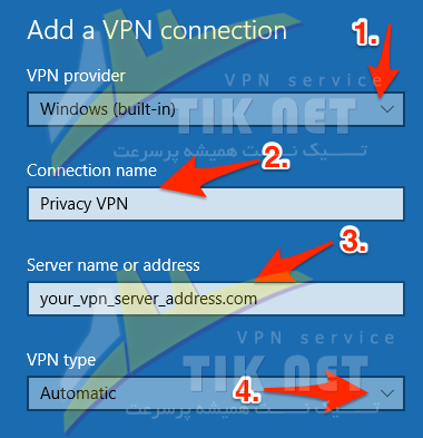 نحوه اتصال به VPN در ویندوز 10