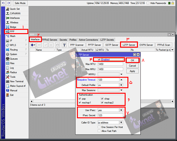کانفیگ vpn L2tp در میکروتیک